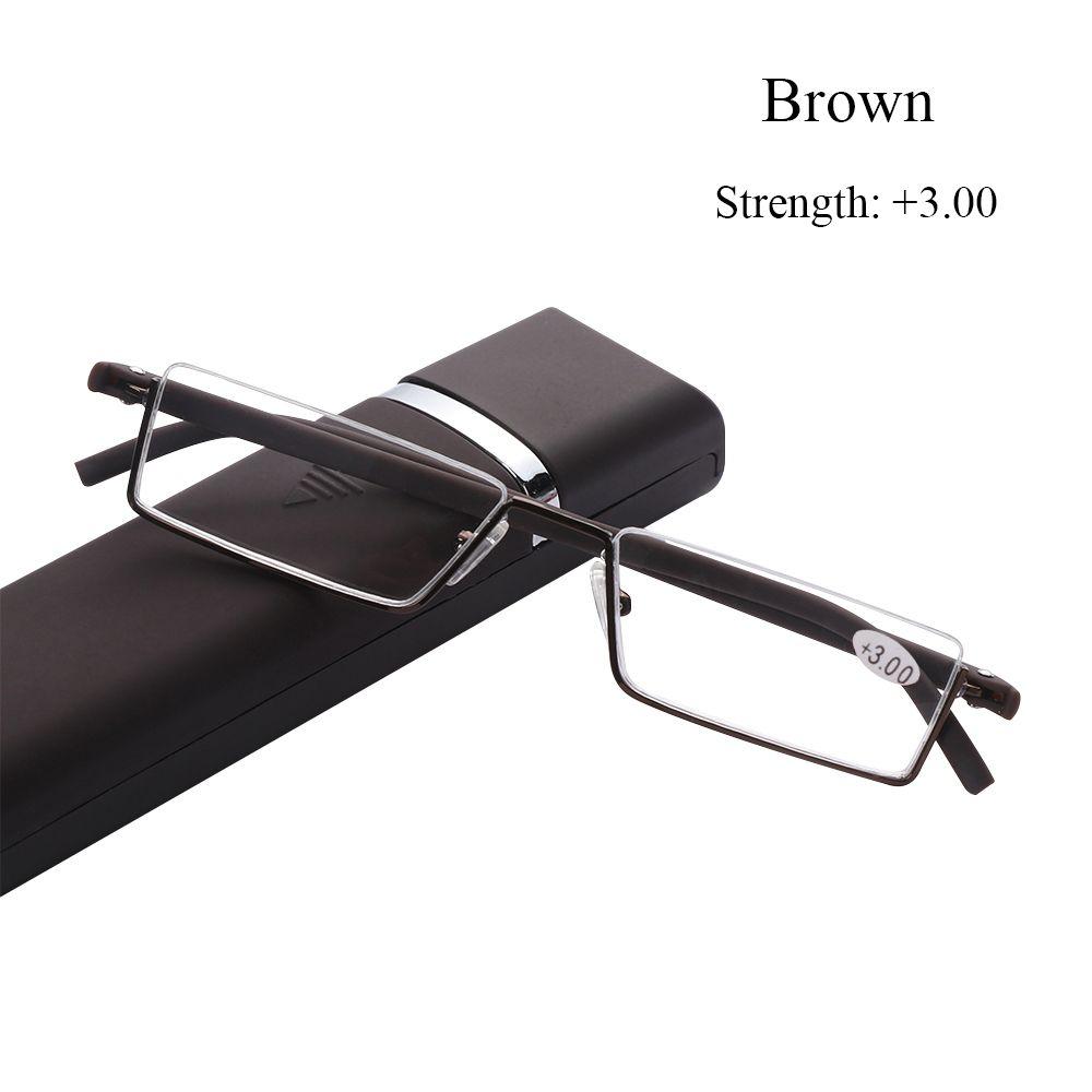 Unisex Ultralight TR90 Half Frame Semi Rimless Reading Glasses Reader Eyeglasses