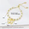 Luxury Butterfly Crystal Zircon Copper Bead Pearl Chain Bracelet Charming for Women Girls Daily Party Wrist Jewelry Wholesale
