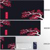 Anime Rote Sakura Mauspad Schreibtischmatte Mit Verriegelungsrand Gaming Zubehör Prime Gaming XXL Mauspad Tastaturmatten Naht Polstermatte