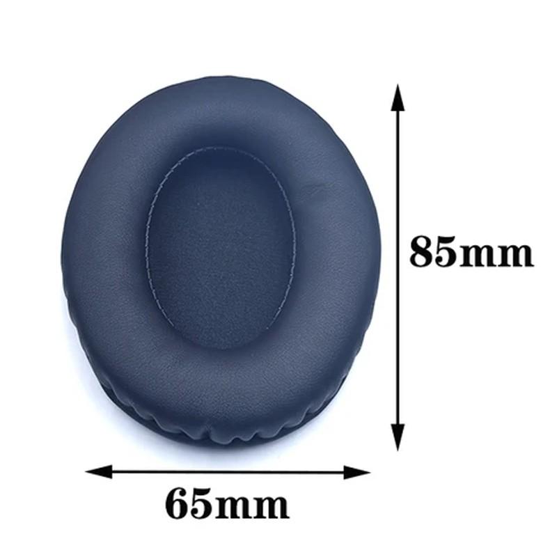 Cushioned Feel Comfort Headphone Cushion Oval Headphone Pad Sponge Leather Pad