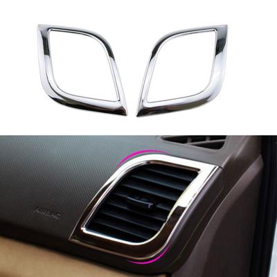 For Hyundai I25 Verna Solaris 2012 2013 2014 2015 Front AC Outlet Trim Sticker Air Conditioning Vent Cover Interior Accessories