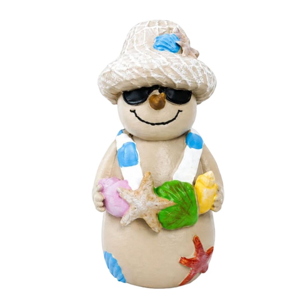 Christmas Resin Ornament Decoration with Beach Vacation and Summer Party Contrasting Design