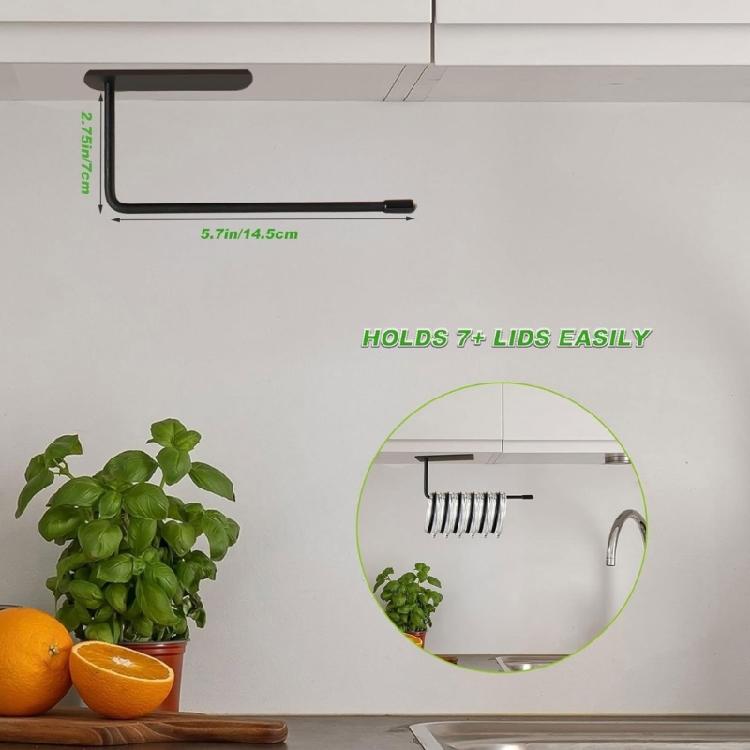 1/2 buc. Suport de perete pentru capace de pahare, organizatoare de suporturi