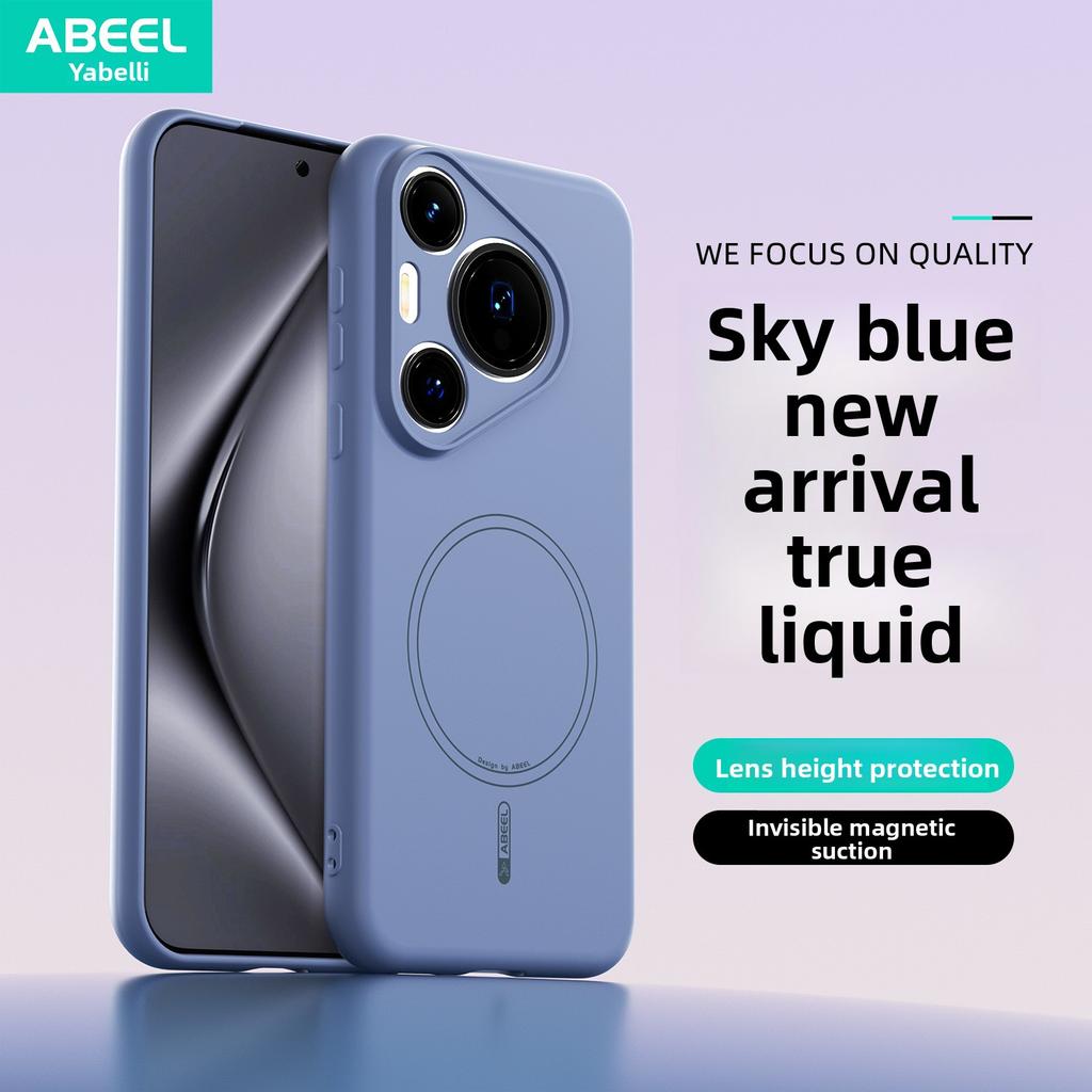 Liquid Silicone Phone Case for Huawei Pura 80 Ultra Pura70 Pro Plus Mate 70 Pro Mate60 N52 Magnetic Camera Lens Protection Cover