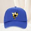 A bee print simple design baseball cap travel sunscreen versatile style for Unisex and Women