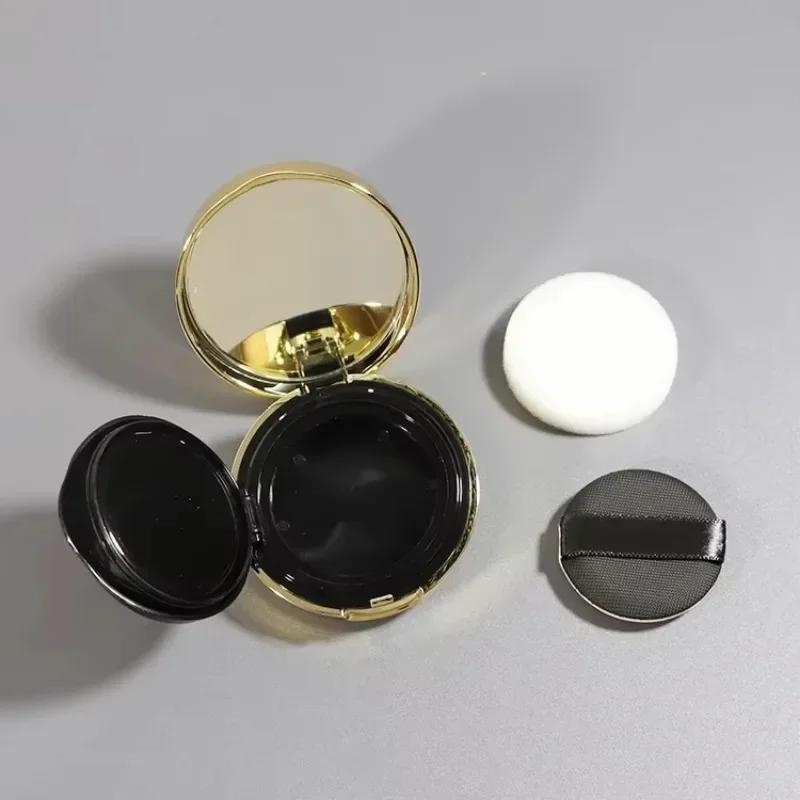 Air Cushion Foundation DIY Box Mini Niedliche Leere Puderquastenbox Tragbarer Spiegel für BB Cream Kosmetisches Make-up-Etui Behälter mit Schwamm