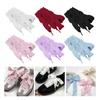 Decorative Footwear Laces 140cm/55.12in Flat Fabric Ruffle Ribbons for Canvas Footwear and Daily Outfit Styling Pair