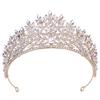 Baroque Crystal Crown for Women Tiaras Bride Wedding Dress Crown Hair Jewelry Princess Queen Party Birthday Headdress Bridal