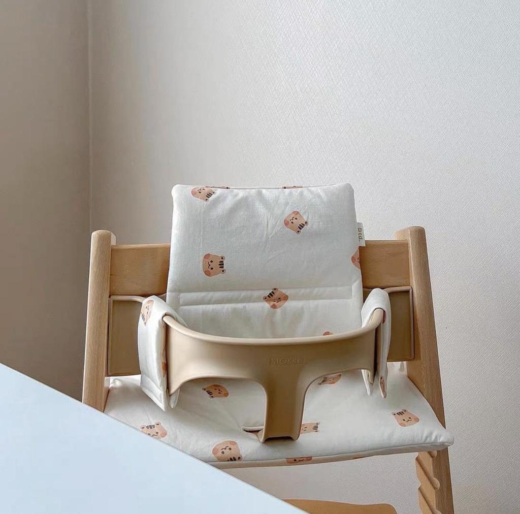 Korean-Style Cartoon Baby Growth Chair Cushion for Children's Dining Chair Backrest