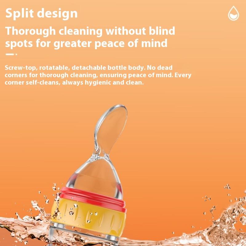Baby Rice Paste Bottle Baby Supplementary Food Spoon Rice Paste Feeding Bottle Squeeze Spoon Rice Paste Milk Bottle Maternal and Infant Products