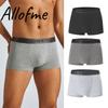 FINETOO Men Pure Cotton Boxer Brief Soft and Breathable Underwear Sweat Absorbing and Antibacterial Panties S-XXL
