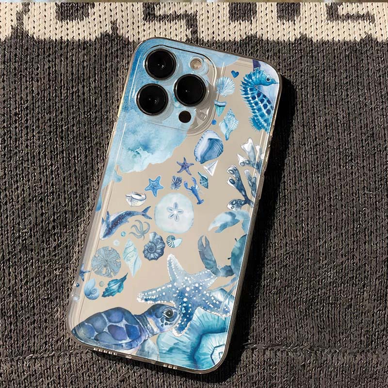 Summer Marine Seafood Phone Case For Samsung Galaxy S26 S23 S24 S22 S25 Ultra Plus Cover For Galaxy S25+ S24+ S23+ S26+ Fundas