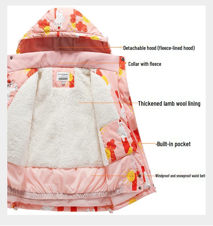 Children's Waterproof Ski Suit: Warm, Windproof, and Trendy for Boys and Girls