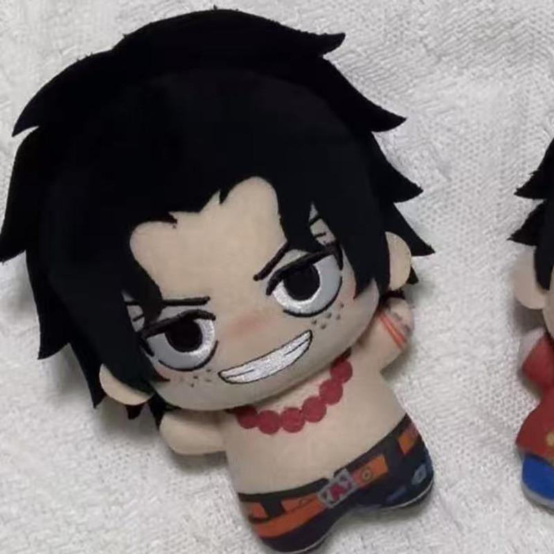 Luffy Und Ace 10cm Plüschfigur Mit Niedlichem Hängeanhänger Für Kinder