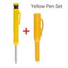 Mechanical Solid Carpenter Pencil Set with Cap Carpenter Scribing Deep Mouth Marking Tool with Built-In Sharpener Marking Pencil