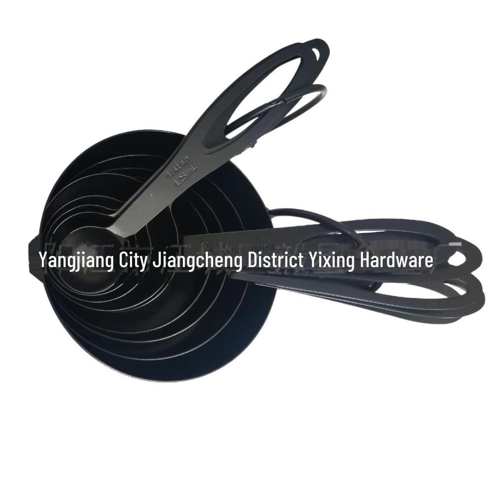 10-teiliges Messbecher- und Löffelset aus Edelstahl mit Silikongriffen