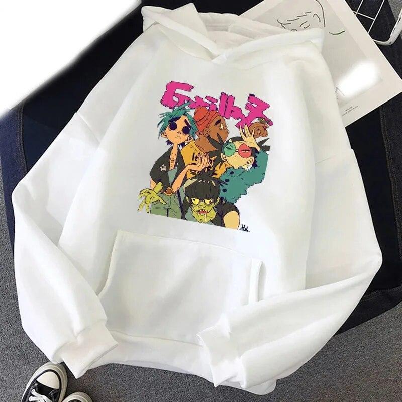 

Новая группа Gorillaz толстовки с принтом унисекс женская уличная одежда толстовки с капюшоном Harajuku пуловеры больших размеров унисекс спортивные костюмы одежда 4XL