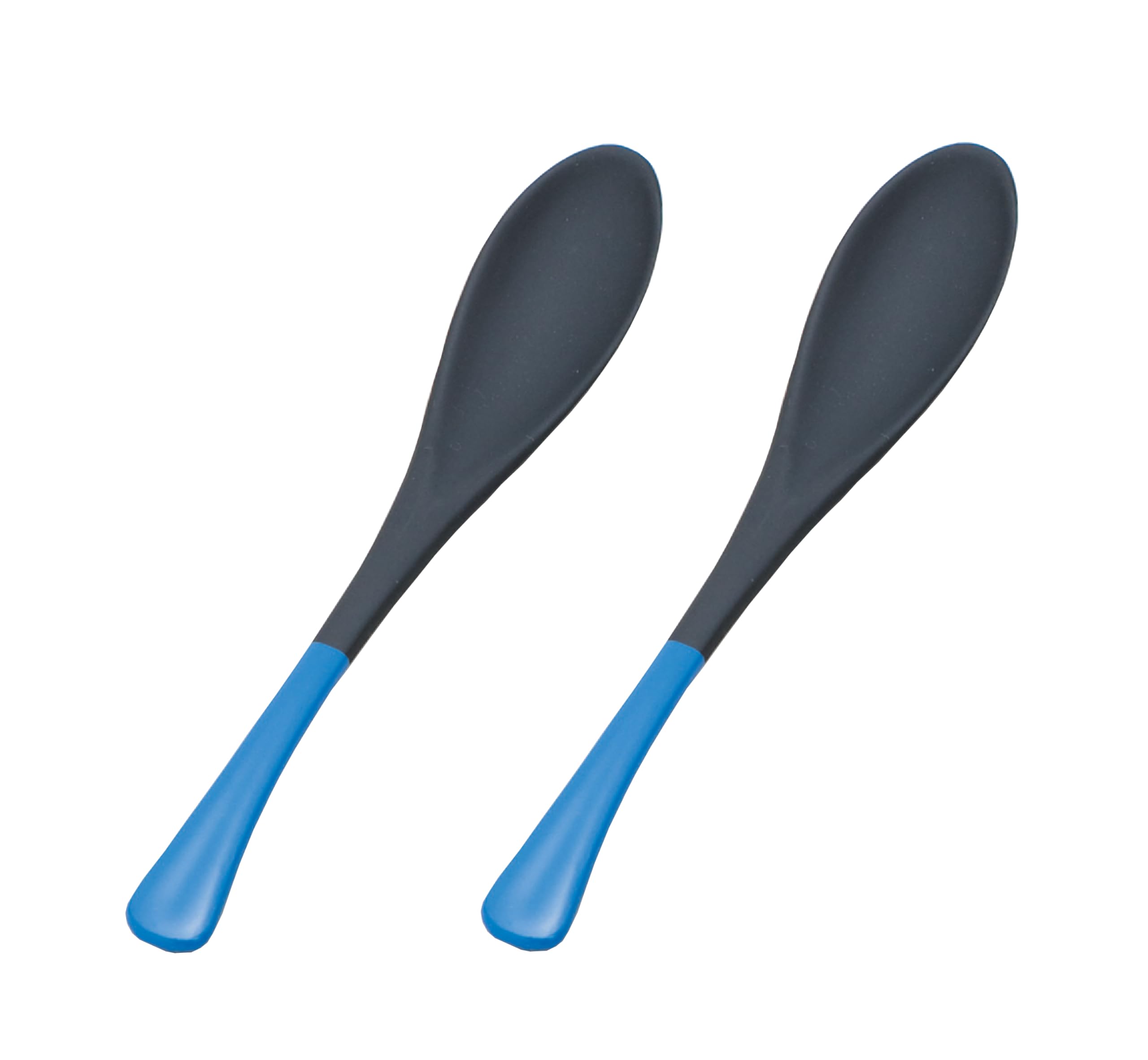 Wakaizumi Porridge Set of Lacquerware, Spoon, Black/Blue, 2, H-59-94 чёрный