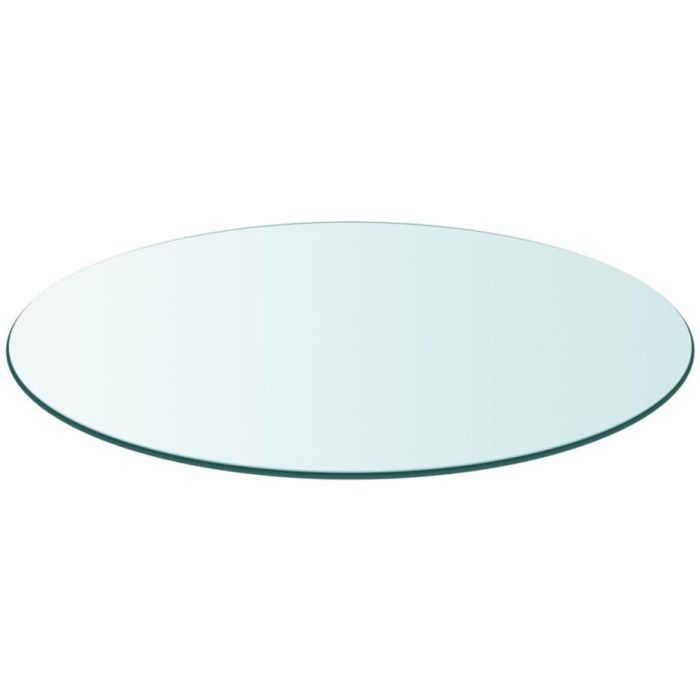 VidaXL Round Tempered Glass Table Top 900 Mm
