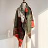 Retro Scarf Autumn and Winter New Double-sided Imitation Cashmere Warm Scarf Thickened Double-sided Women's Scarf Shawl