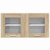 Wall Cabinet Sonoma Oak and White 80 x 31 x 40 cm