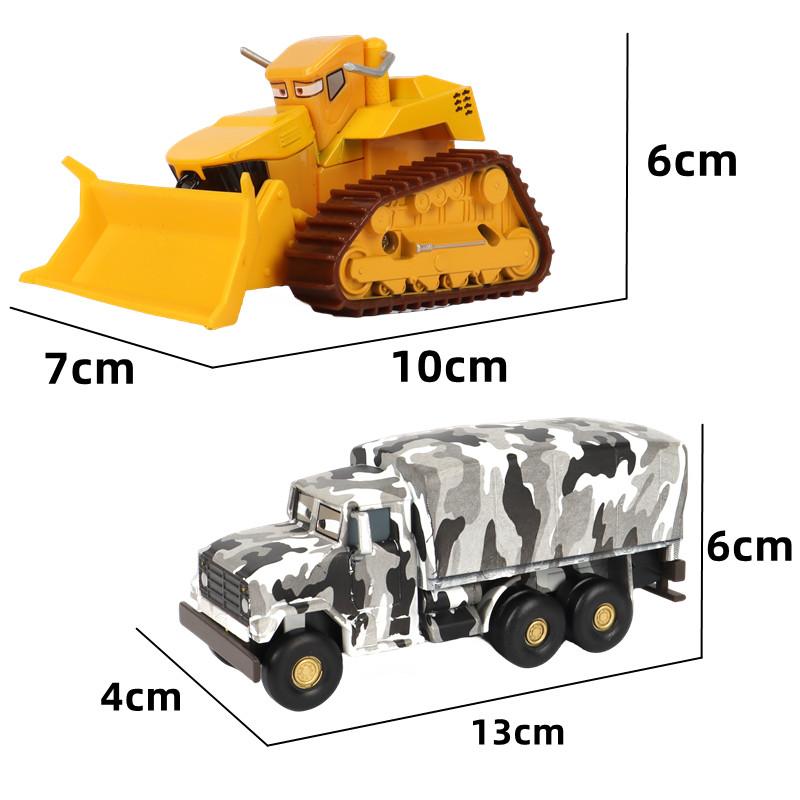 Alloy Pixar Cars Frank Bulldozer Bigfoot McQueen Mater 1 : 55 Diecast Metal Car Miniature Toy Ideal For Kid Birthday Present