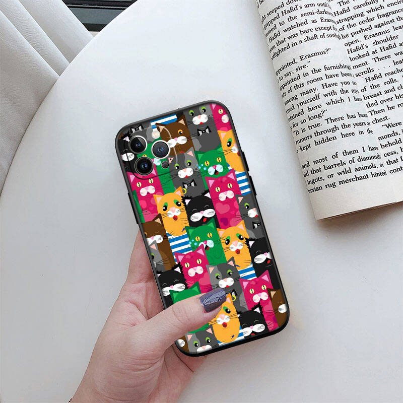 MH30 Cat Kitten Meow Phone Shell Case for iPhone 7 8 11 12 13 14 15 16 17 16E XS Pro Max XR X SE Air