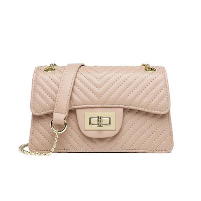 Korean Square Bags Fashion Women Shoulder Bags New Texture Lock Buckle Chain Bags Solid Niche Leisure Versatile Crossbody Bags