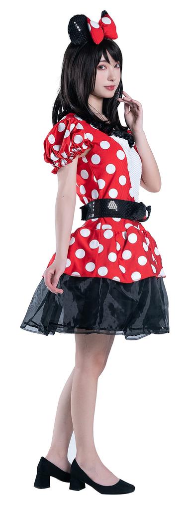 Déguisement Disney Cosplay Halloween Officiel Minnie Mouse Sinistre Rouge Minnie Taille Femme Petit Rouge 67699N