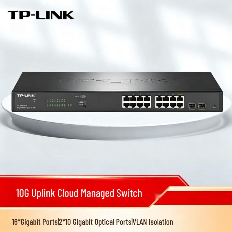 Tp-Link 18-Port Gigabit Cloud Managed Switch (2 SFP+ 10G Uplinks)