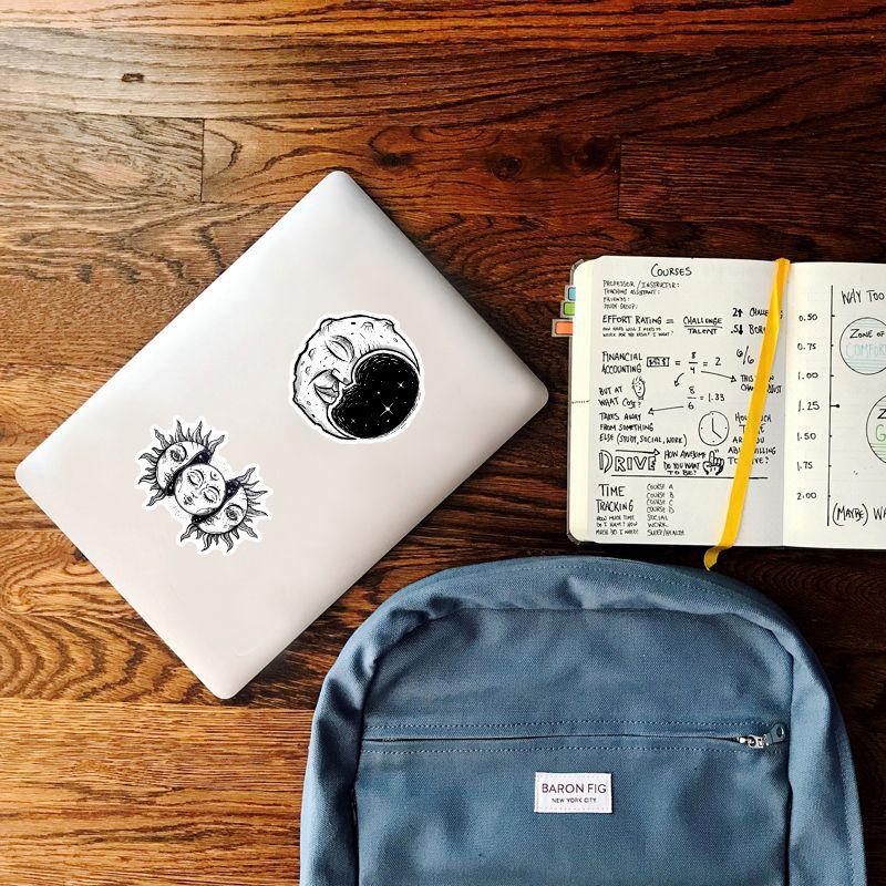 50Pcs Cool Witch Moon Gothic Cartoon Stickers Aesthetic Art Decals Scrapbook Laptop Guitar Phone Graffiti Sticker Kids Toy