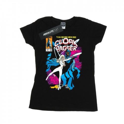Marvel Womens/Ladies Cloak And Dagger Comic Cover Cotton T-Shirt