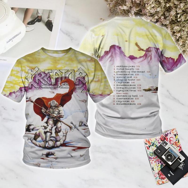 

Popular Heavy Metal Band T shirts Men/Women Fashion Hip Hop Streetwear Oversized Short Sleeve Top Tees 6XL