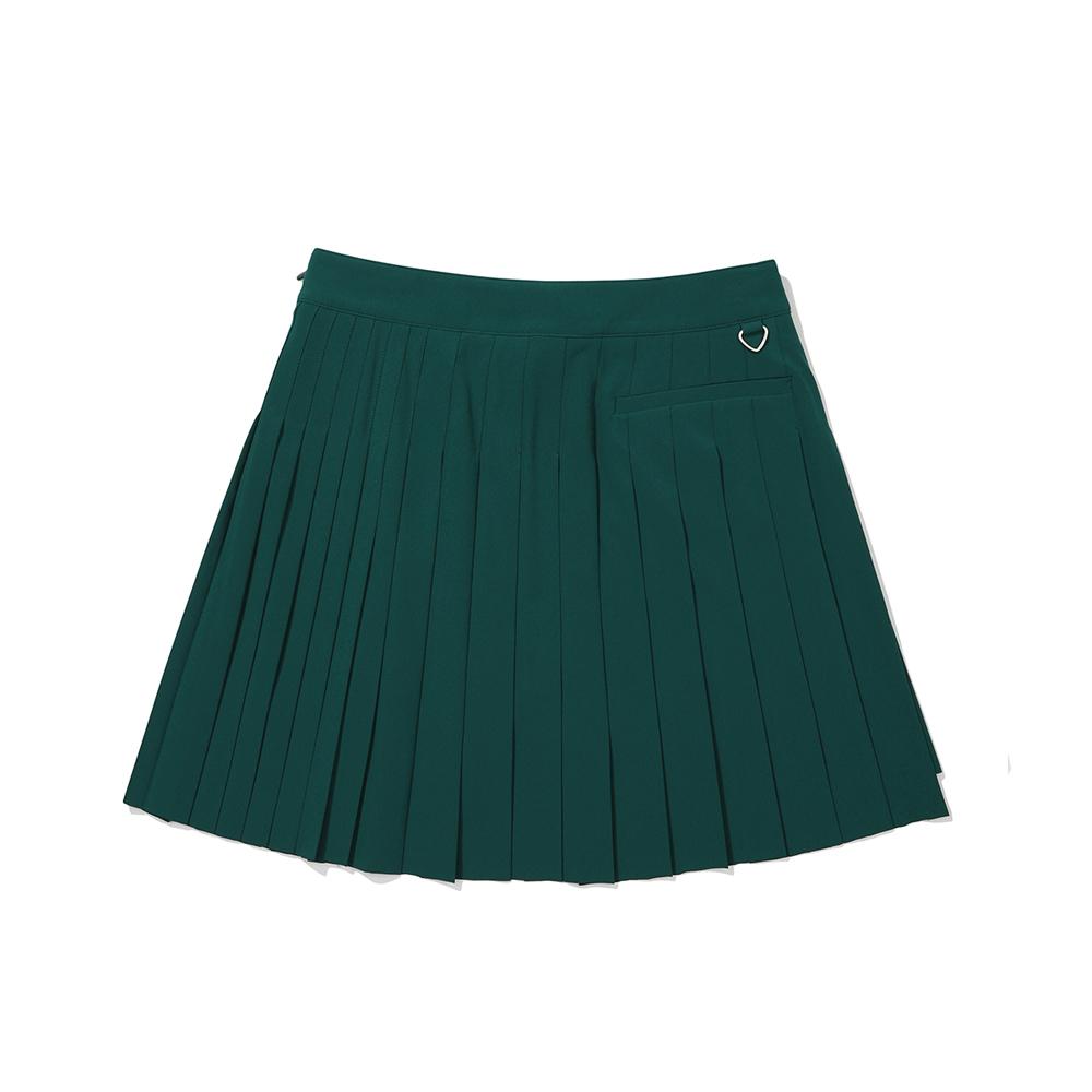 MALBON GOLF Asymmetrical Pleated Skirt Green (Woman)