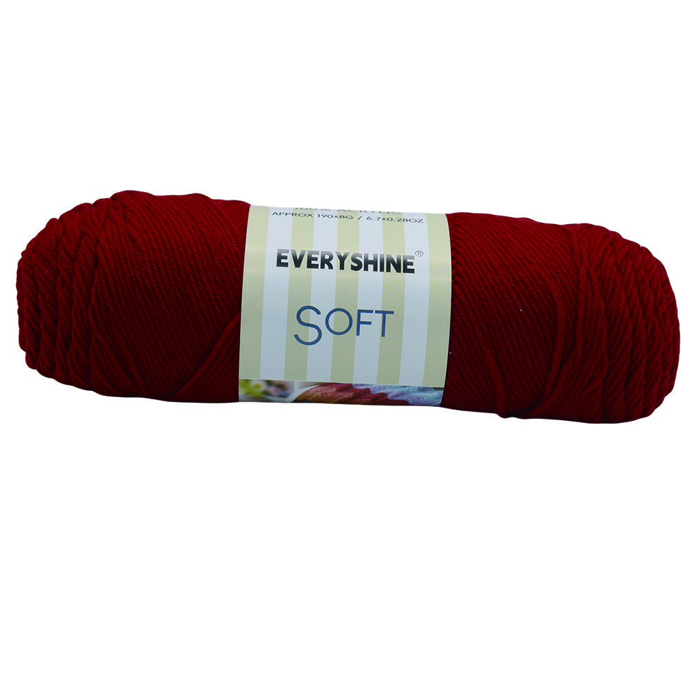 2er-Pack Acrylgarnknäuel (190g/6.7oz, 380m/416yd) – Mehrfarbiges Kammgarn zum Stricken & Häkeln – Weiche Milchfaser für Amigurumi,