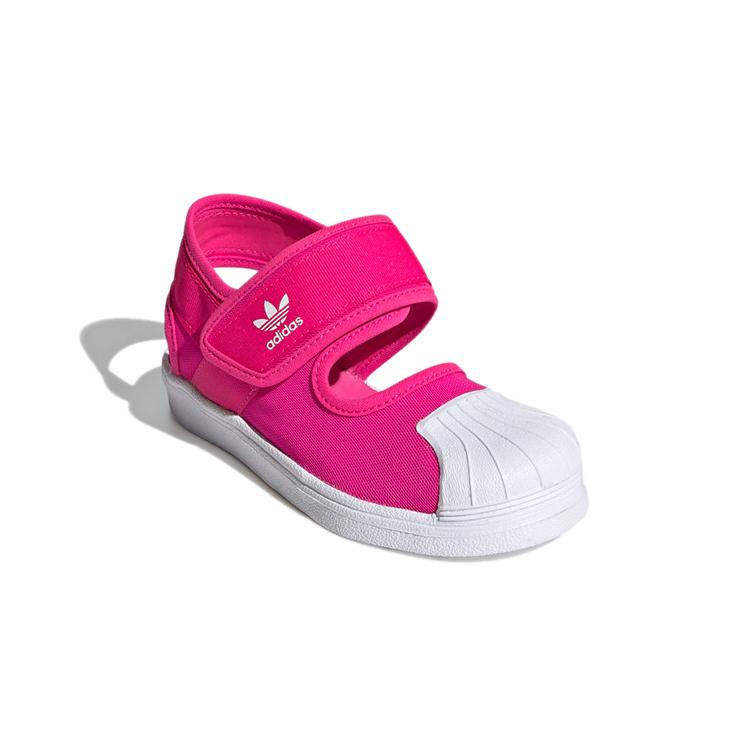 adidas Originals Superstar 360 Canvas Abrasion Resistant Low Top Kids' Skateboarding Shoes Rose Red FV7585