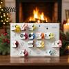 Tägliche Strickbox Garn Adventskalender 24 Tage Weihnachten Countdown Kalender mit Multi Kreativen Projektmaterialien Farbe Chenille Garn Feiertag