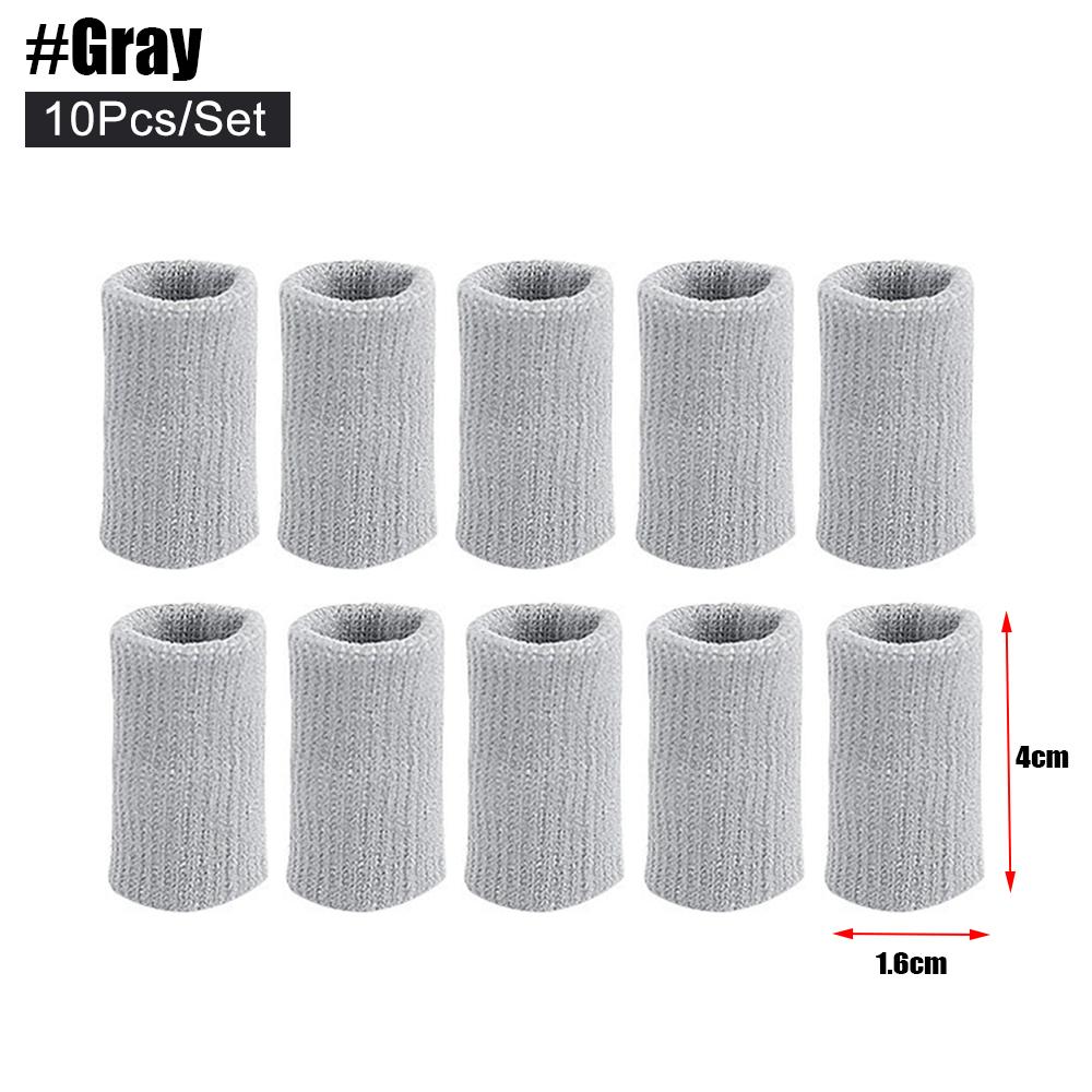 

Tcare 10Pcs/Set Stretchy Sports Finger Sleeves Arthritis Support Finger Guard Outdoor Basketball Volleyball Finger Protection