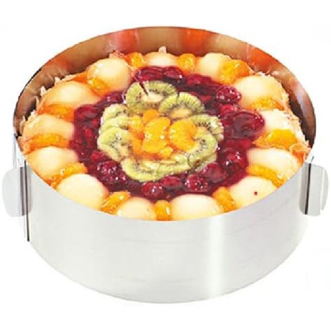 Cake Pan Mold, 6-12 Inches Adjustable Stainless Steel Round Mousse Ring Bake Tool Cake Size Mold