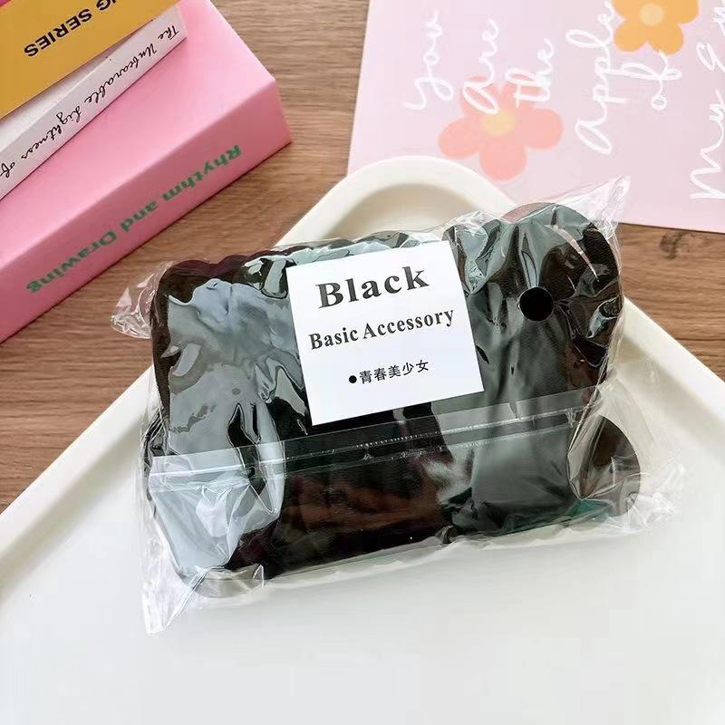 In-stock 50-piece Gradient Hair Ties Set - High Elasticity Seamless Colorful Ropes for Girls