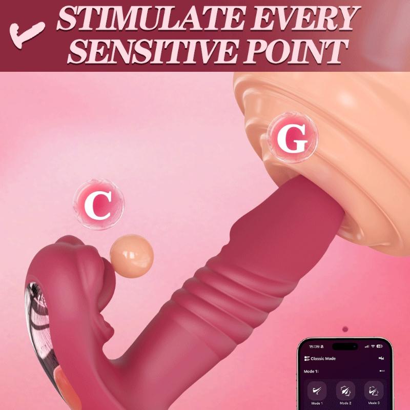 2026 Sexy Adult Female APP Bluetooth Control Vagina Vibrator Female Clitoris Stimulator Dildo Vibrator Adult Sex Toys for Women 18+ Insert Masturbator
