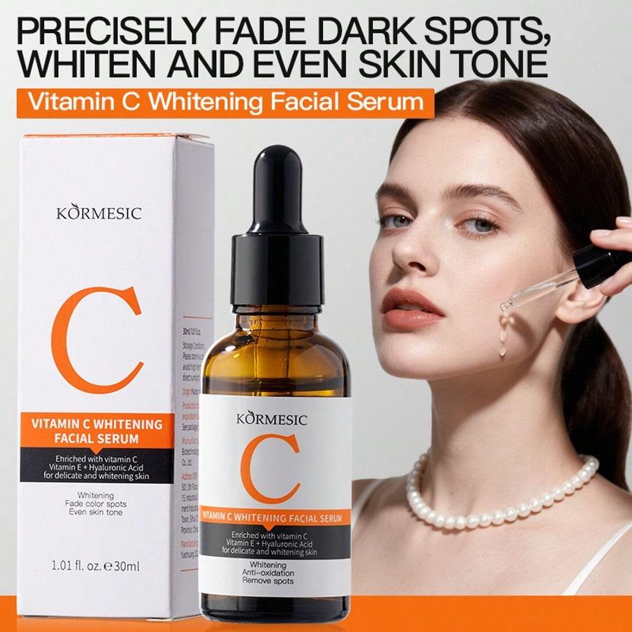 Vitamin C Gesichtsessenz feuchtigkeitsspendend hydratisierend aufhellend Hautbild verfeinernd dunkle Flecken mildern reduziert Mattheit Gesichtspflege