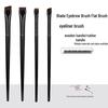 Ultra-Fine Flat Head Angled Eyeliner & Eyebrow Brush - Professional Makeup Tool