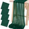 Color Tulle Table Runner French Sheer Mesh Long Rectangle Wedding
