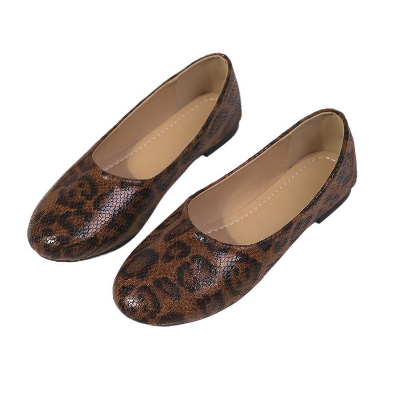 Leopard Flats Women Shoes Summer New Loafers Shoes 2025 Casual Sport Woman Sneakers Walking Shallow Marie Janes Zapatos