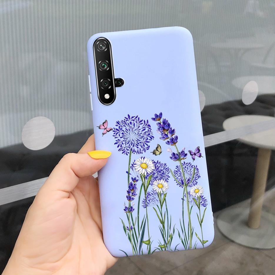 For Huawei Honor 20 Case Stylish Painted Silicone Soft TPU Phone Case Fundas For Huawei Nova 5T 5 T Honor 20 Honor20 Cases Cover