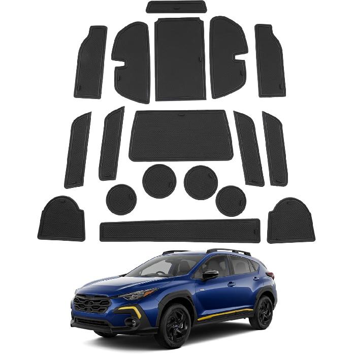 

SHAOHAO для 2025 2026 Toyoa Corolla Cross Килимки для центральної консолі для 2022-2024 2025 2026 Toyota Corolla Cross Аксесуари (L/LE/XLE/Гібрид S/Гібрид 2024 2025 Crosstrek & Imp