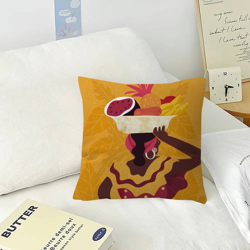 Vintage Landscape Colombia   Pillow Covers Cartoon Sofa Decorative Home Double-sided Printing Short Plush Cute Cushion Cover