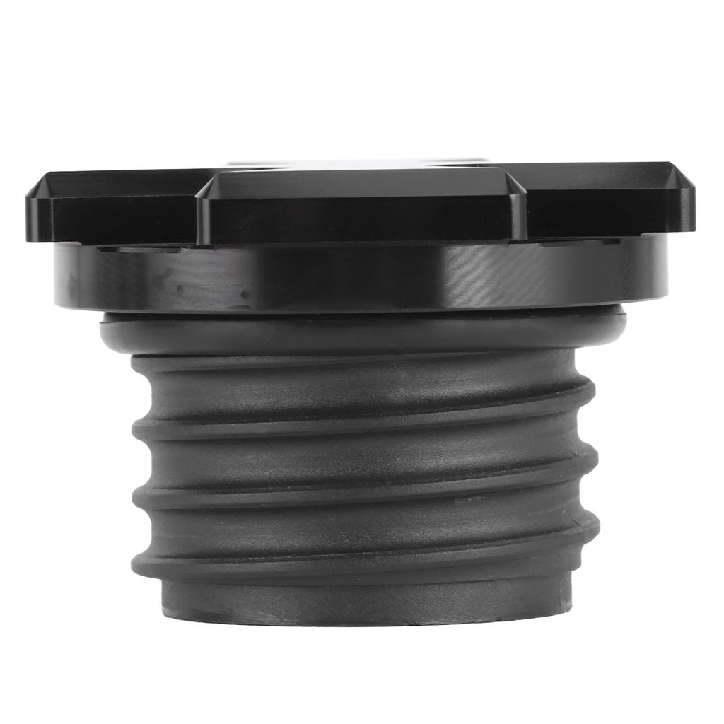 Billet Aluminum Fuel Oil Tank Cover Cap Replacement Black Color Motorcycle Accessory