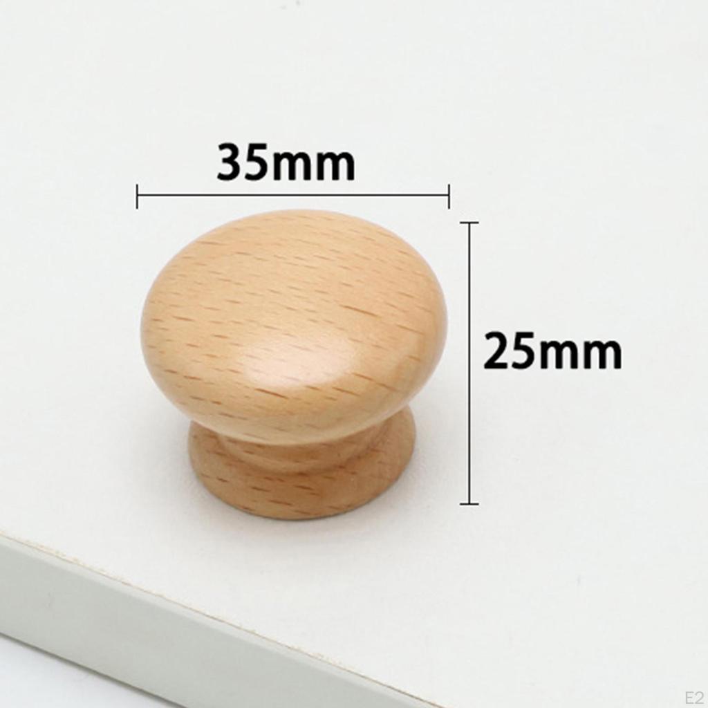 Drawer Handles, Dresser Kitchen Wooden Knobs, Cabinet Decorative Handles for